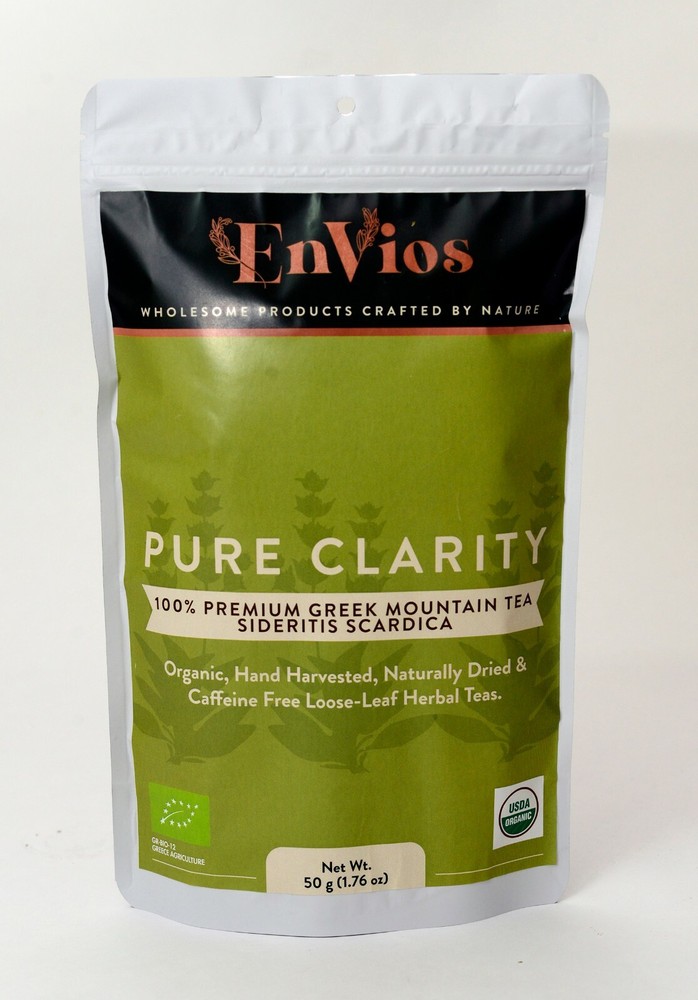 Organic Greek Mountain Tea/Sideritis Scardica.Pure Clarity by EnVios 50g /1.76oz