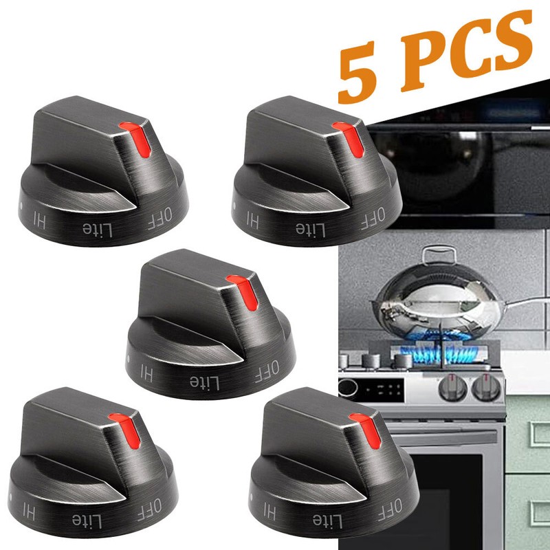 New 5pcs Gas Burner Knobs Dial DG64-00473B Fors Samsung Range Oven NX58M6850SG gallery