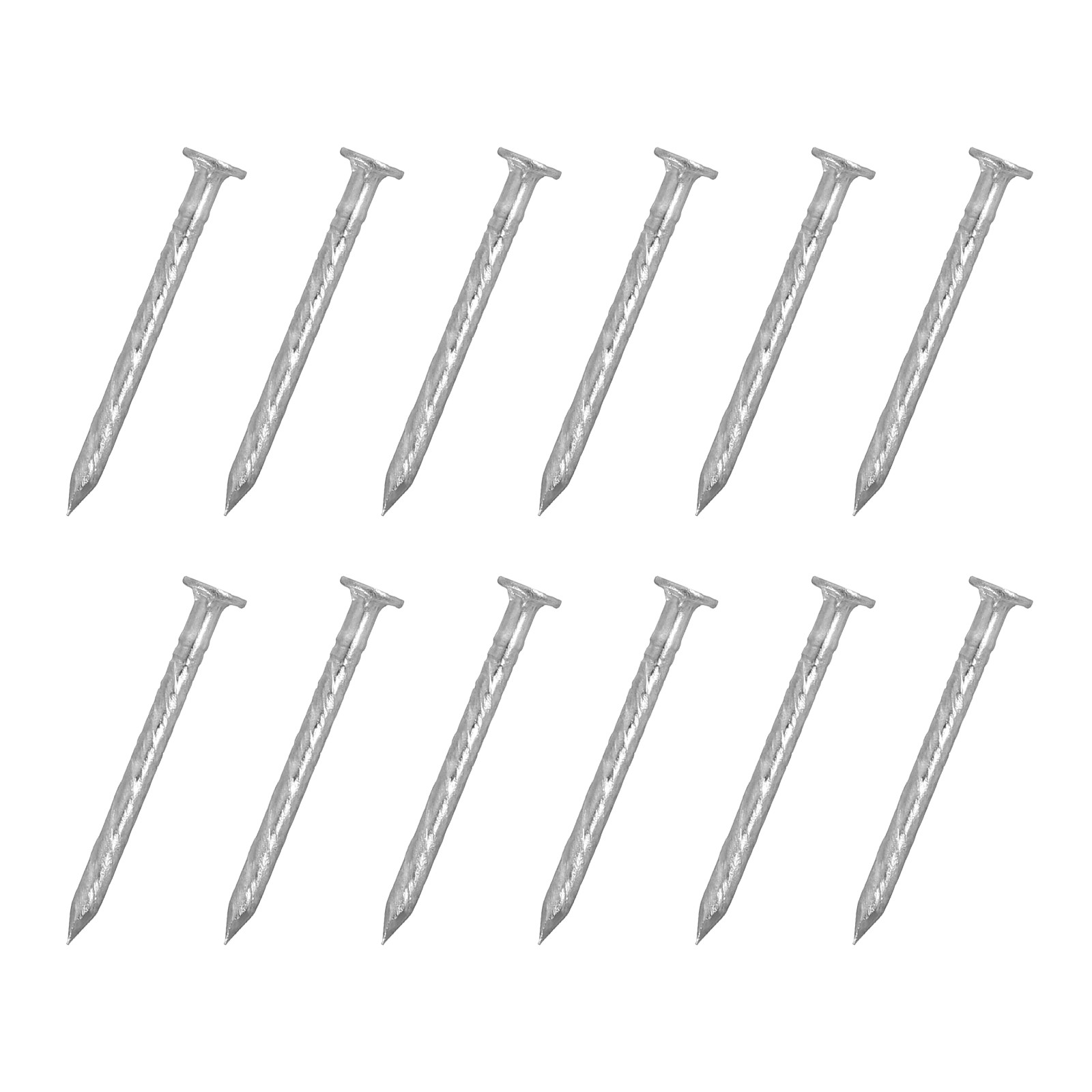 25Pcs Fence Deck Nails 1 Inch Stainless Steel Spiral Deck Nail Silver gallery