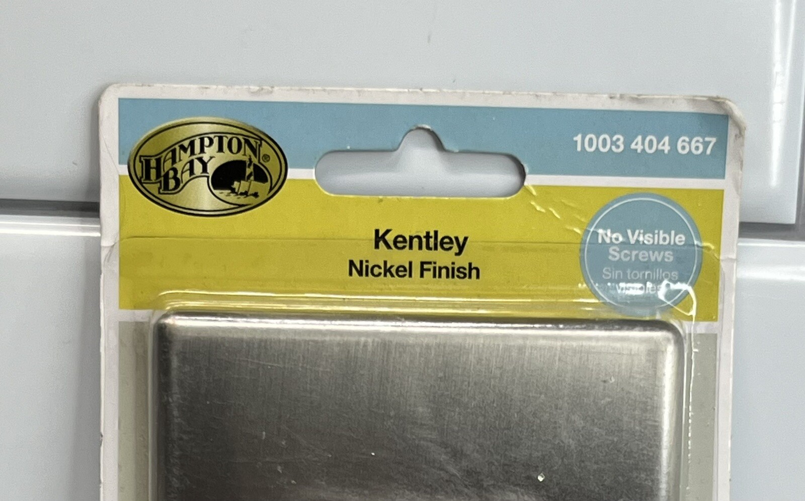 Hampton Bay Kentley Nickel Finish No Visible Screws Wall Plate NIP gallery