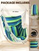 Chihee Hammock Chair Hanging Swing Max 500 Lbs 2 130x100cm, Blue Green gallery