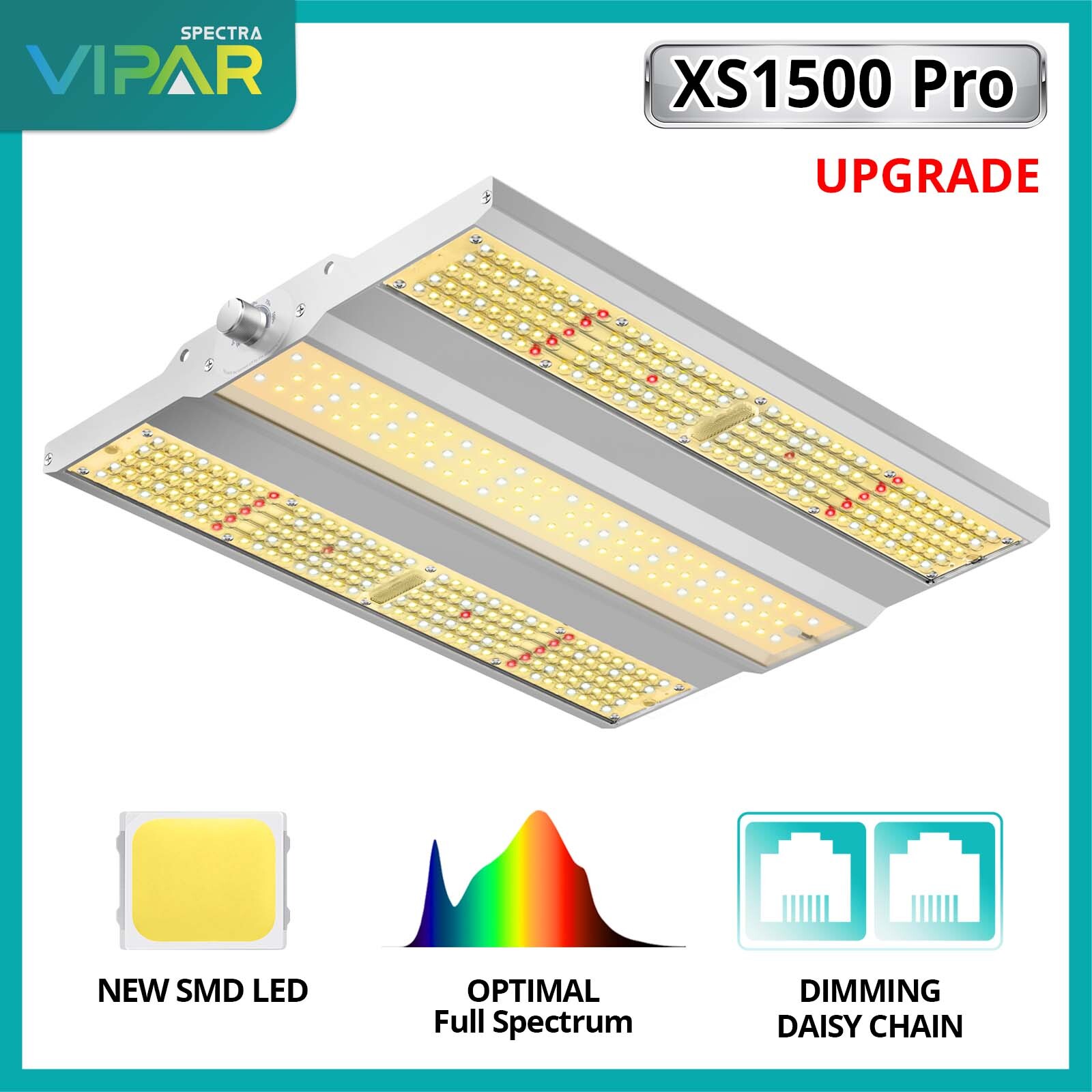 VIPARSPECTRA XS1500 Pro LED Grow Light Sunlike Full Spectrum All Plants Veg IR gallery
