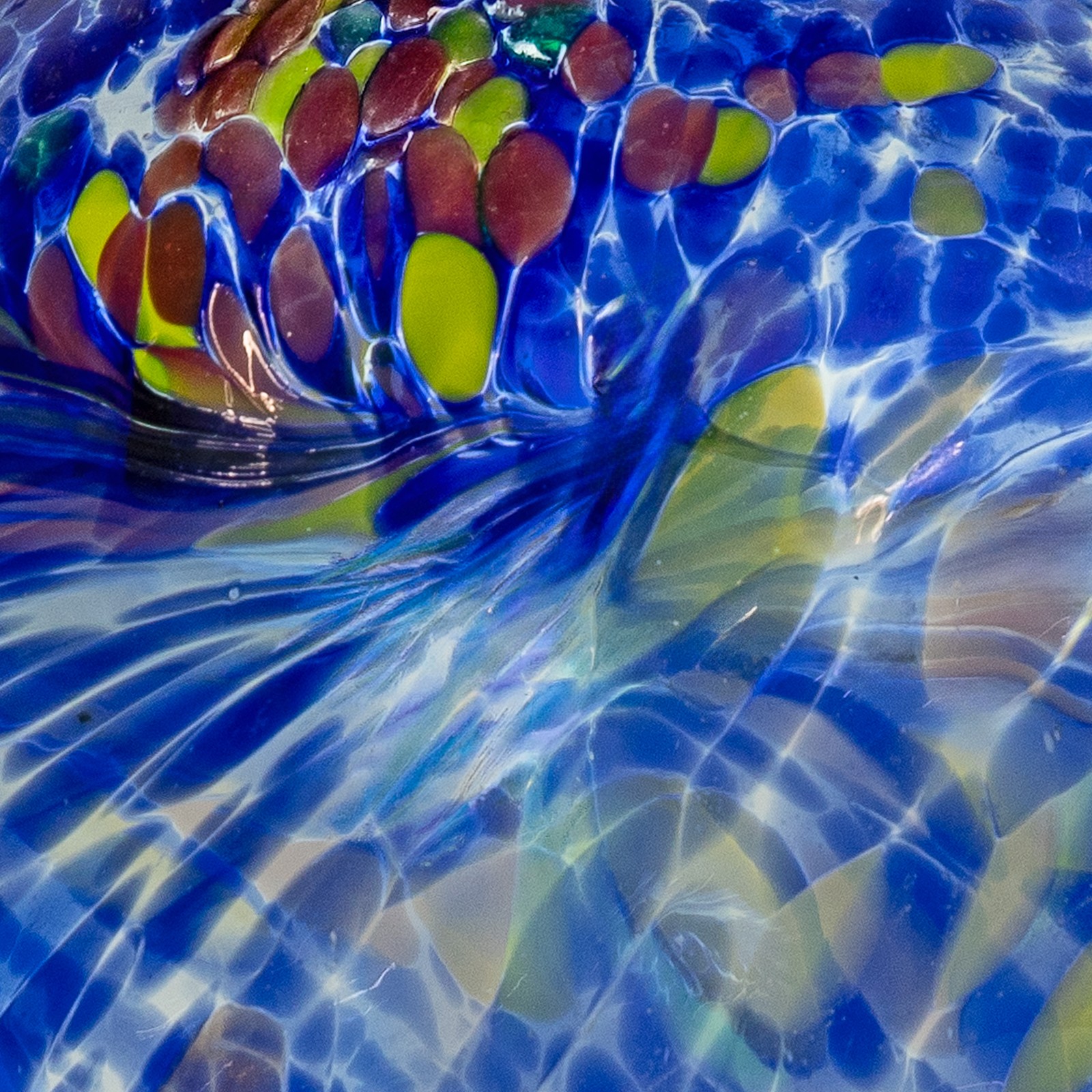 Primary Color Burst Glass Gazing Globe - 10 in by Sunnydaze gallery
