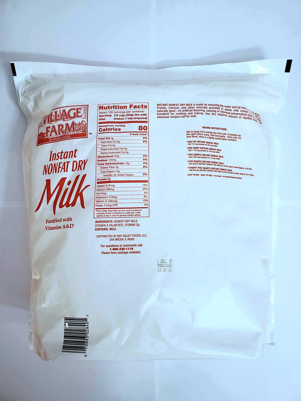Instant Nonfat Dry Milk Powder, 5lbs Versatile Cooking & Baking Ingredient gallery