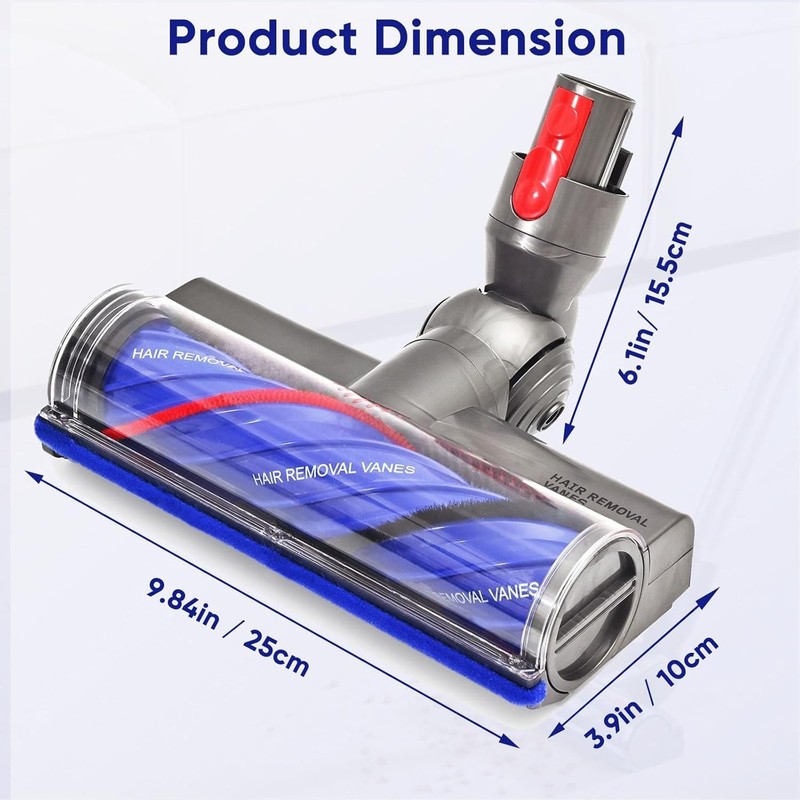 Upgrade Quick-Release Vacuum Direct Drive Head for Dyson V7 V8 V10 V11 V15 gallery