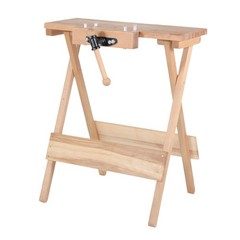Pinie Mobile Worktable with Vise Including Wooden Handle WB500-6