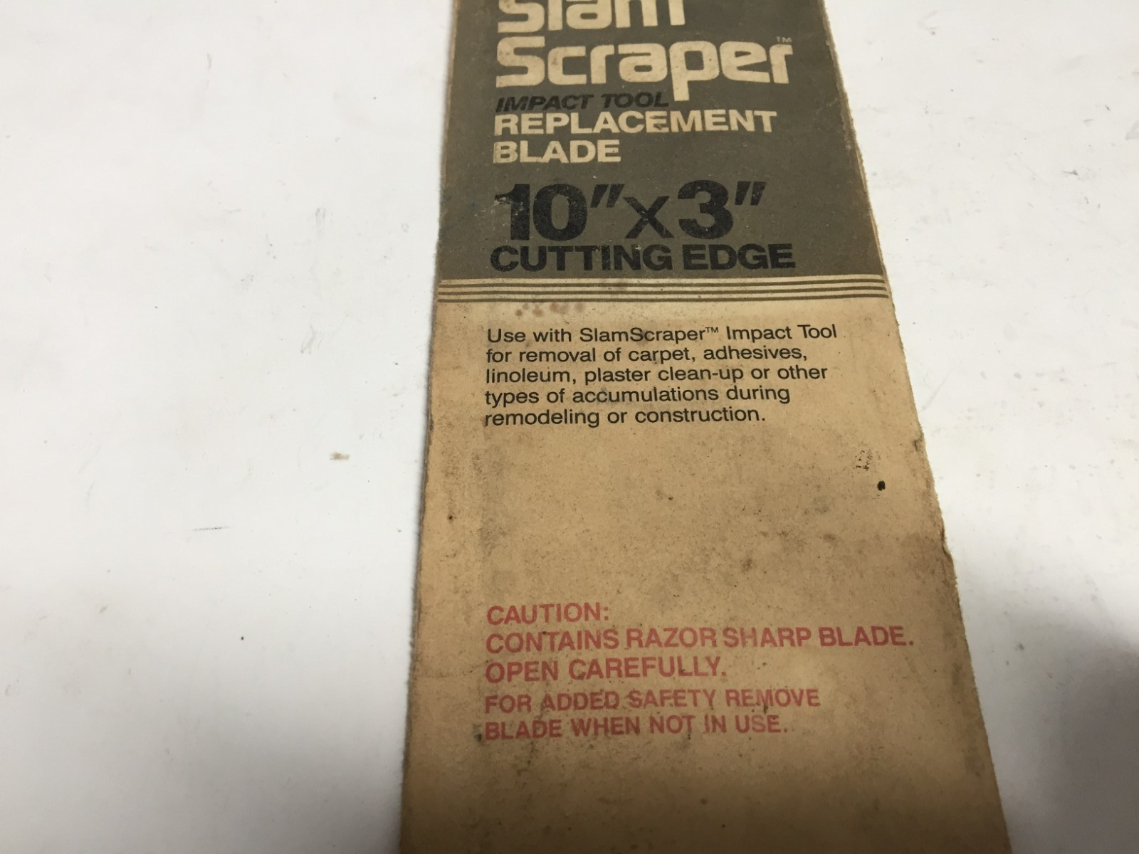 NOS Red Devil Floor Scraper Blade 10" x 3" #2110 gallery