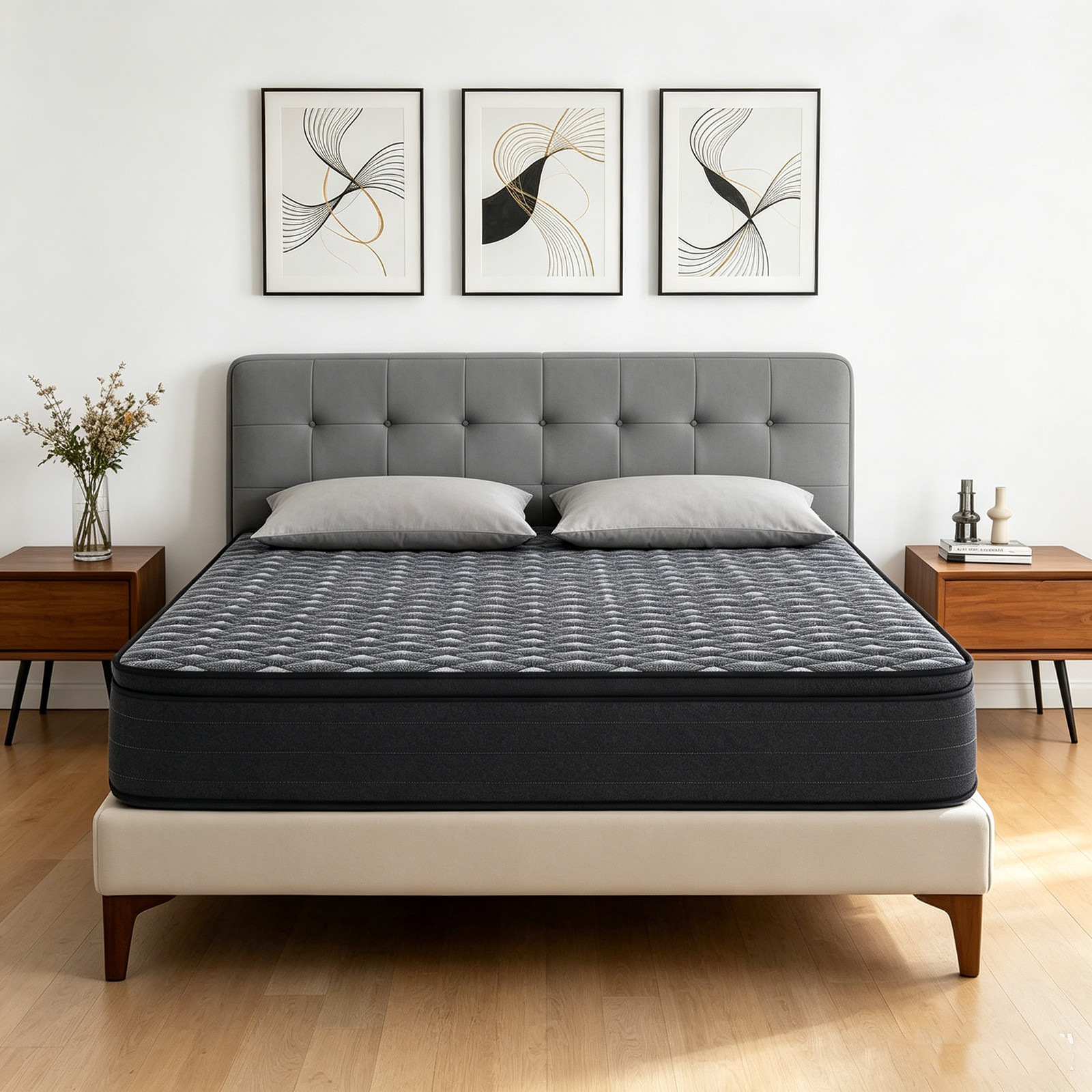 10" Full Size Gel Memory Foam Pocket Spring Hybrid Mattress In A Box Medium Firm gallery
