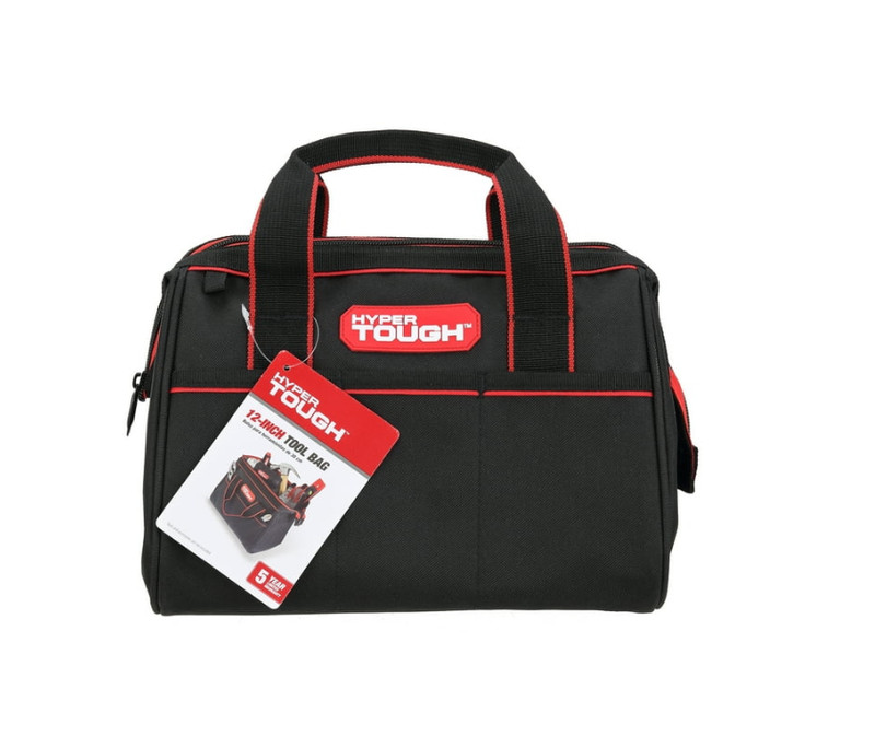 2 PACK Hyper Tough 12-inch Polyester Tool Bag, with Full-Length Zipper gallery