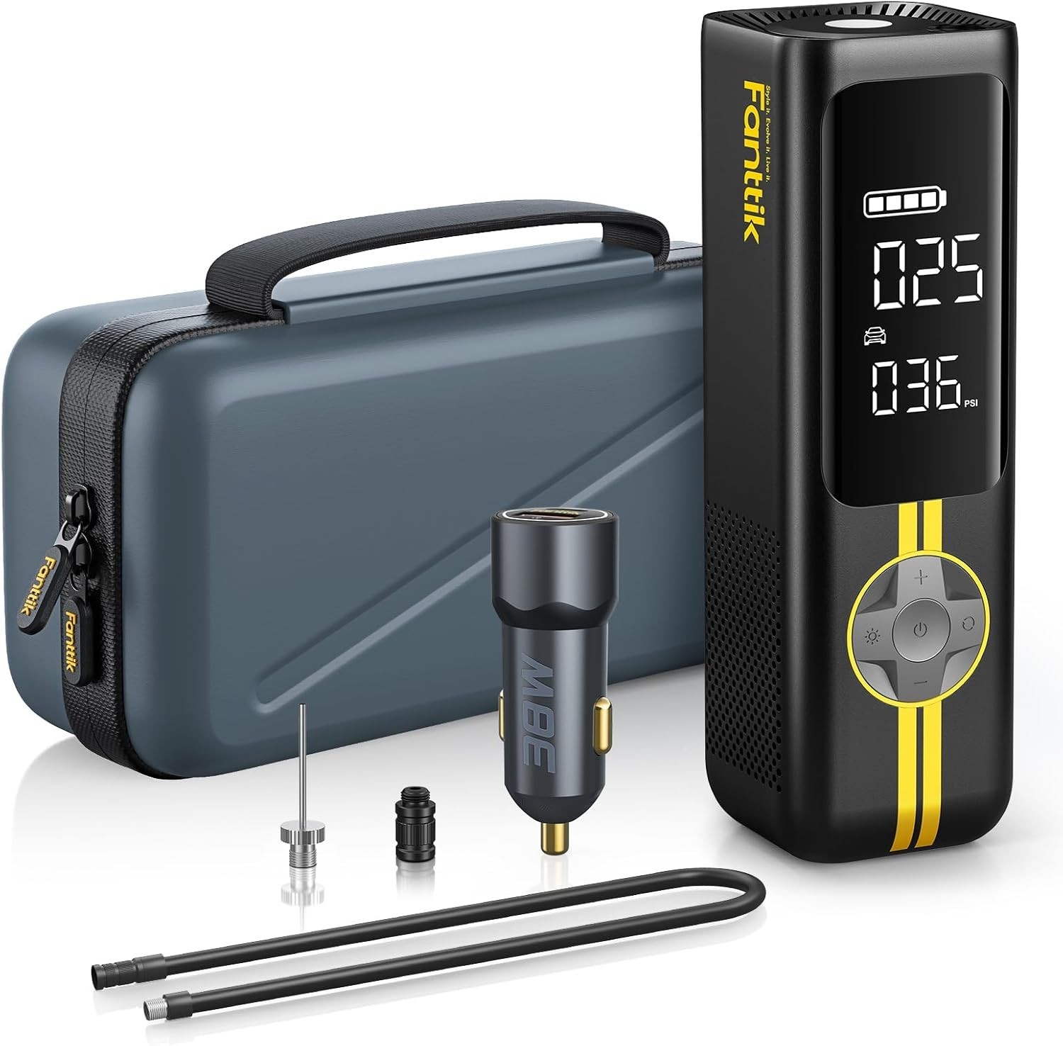 Fanttik X8 APEX Tire Inflator Portable Air Compressor, 1 Min Fast Inflation,150p gallery