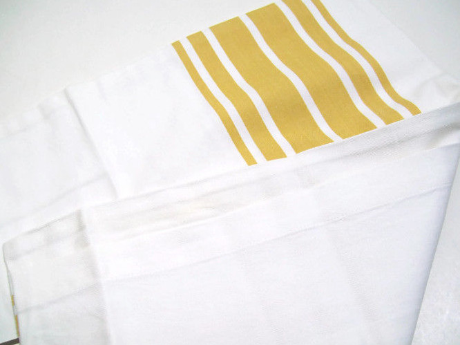 Pottery Barn Straw Yellow Pascal Stripe Standard Pillow Cover Sham New gallery