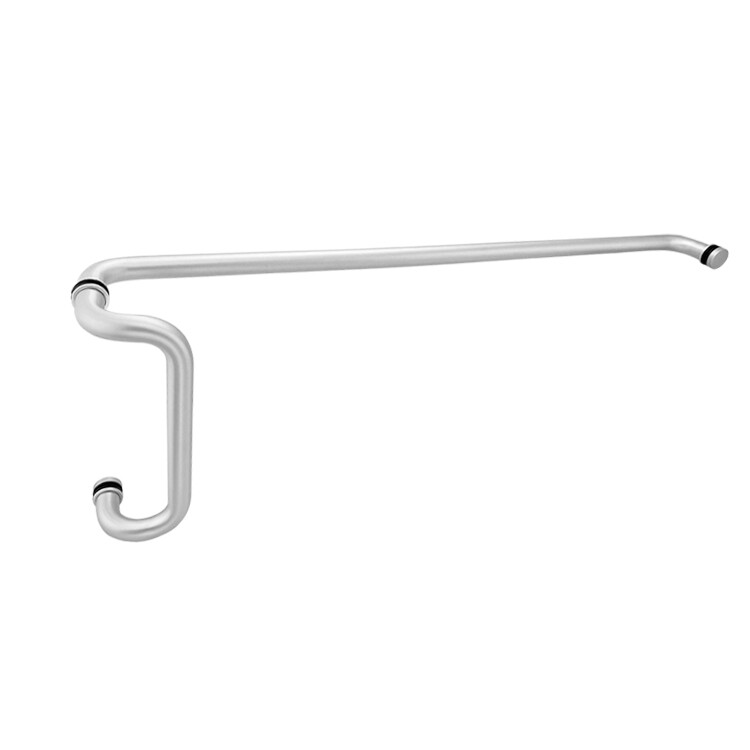 CEL Round Solid Aluminum Storefront Door Pull Handle and Push Bar Set - 10"X33" gallery