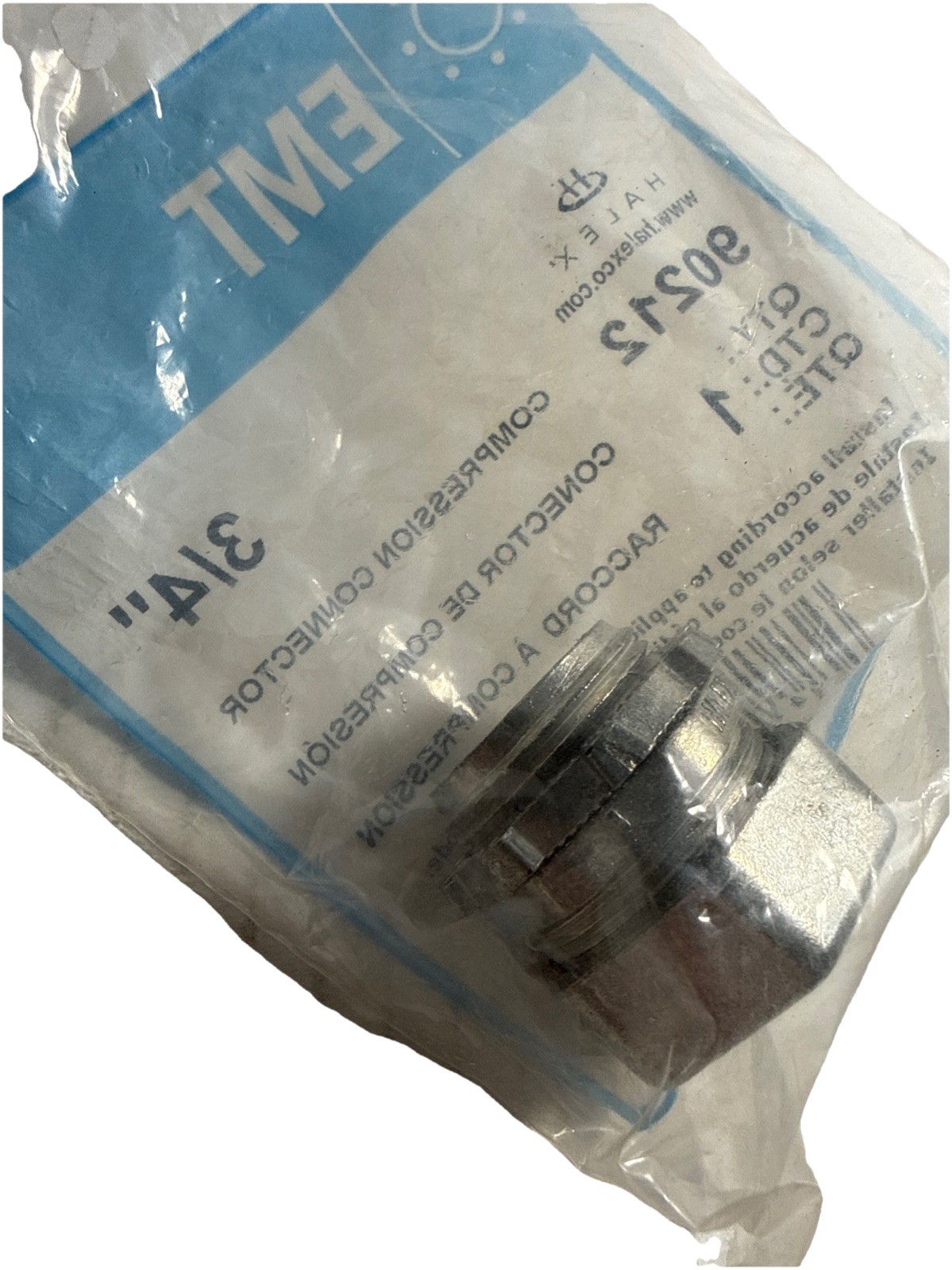 SHIPSN24HRS-Halex 3/4 In. Compression EMT Conduit Connector 90212 gallery