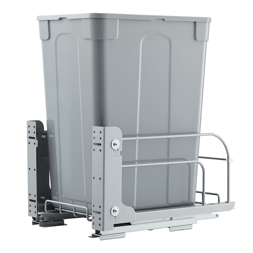 35QT Pullout Waste Container Under Cabinet Kitchen Bin Trash Can Soft Close