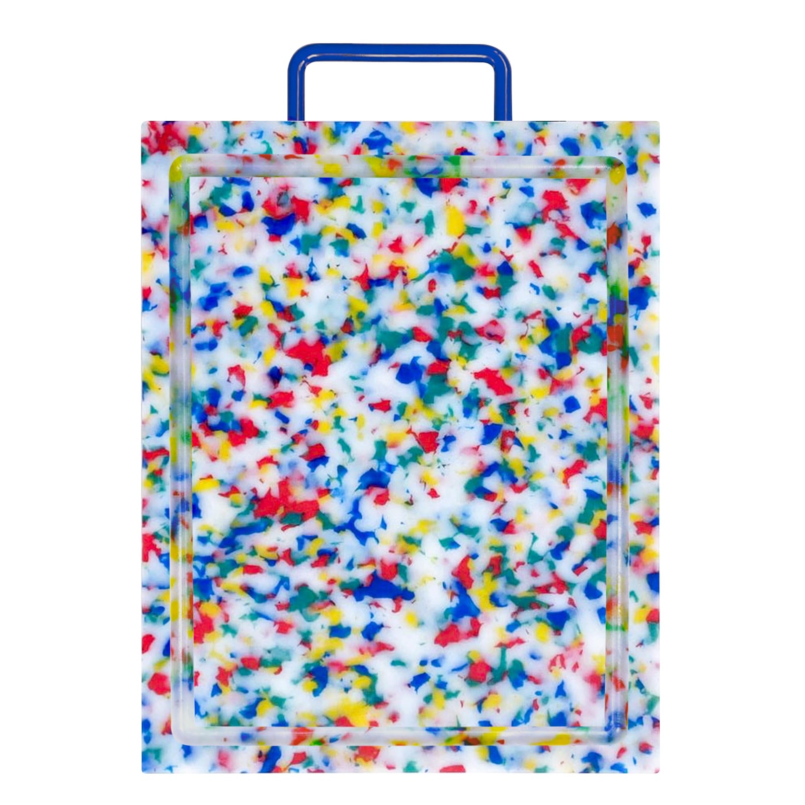 Ollia. Confetti Recycled Plastic Cutting Board with Deep Juice Groove, gallery
