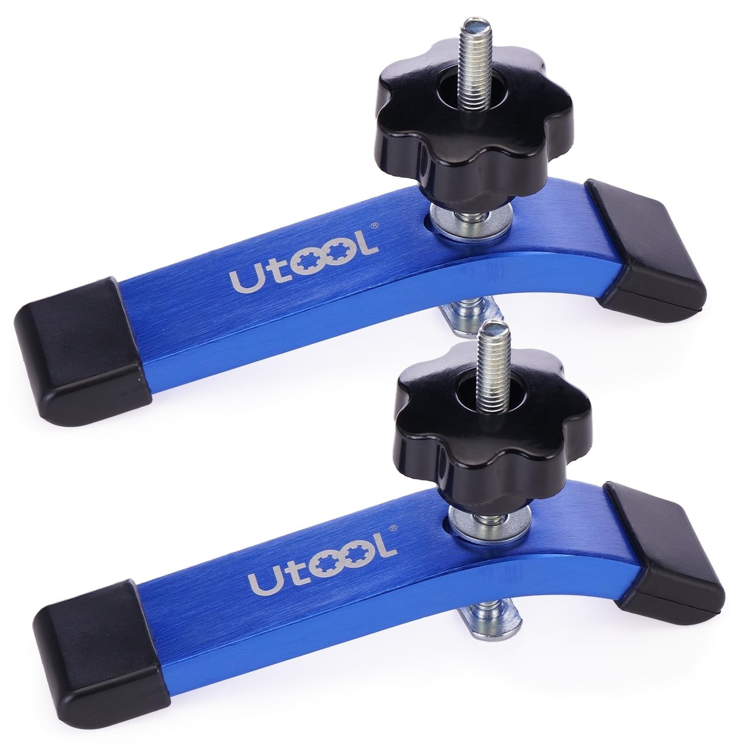 2 Pack T-Track Hold Down Clamps Kit with 3-1/2" T-Bolts 6-1/3" L x 1-1/5" Wid... gallery