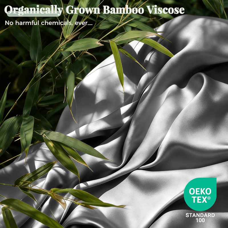 100% Rayon Derived from Bamboo Sheets California King Size, 400 TC Luxury Silky gallery
