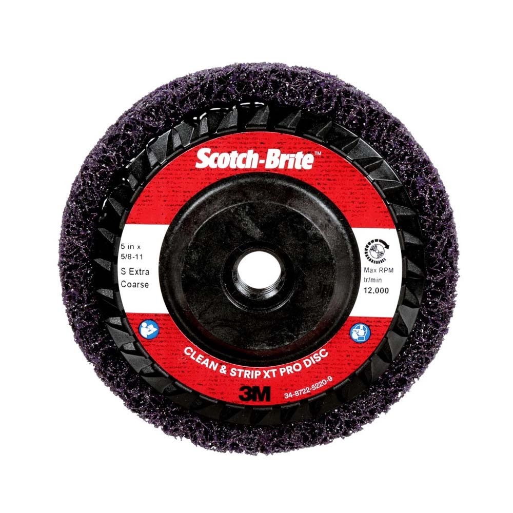 3M 7100177482 Scotch-Brite XT Pro Disc SiC Extra Coarse T27 5in 5/8-11 10pk gallery