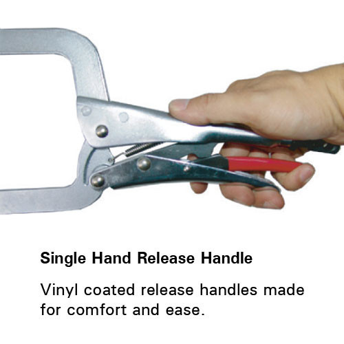 Strong Hand Tools 11 in. Swivel Pad Locking C Clamp (PR115S) gallery
