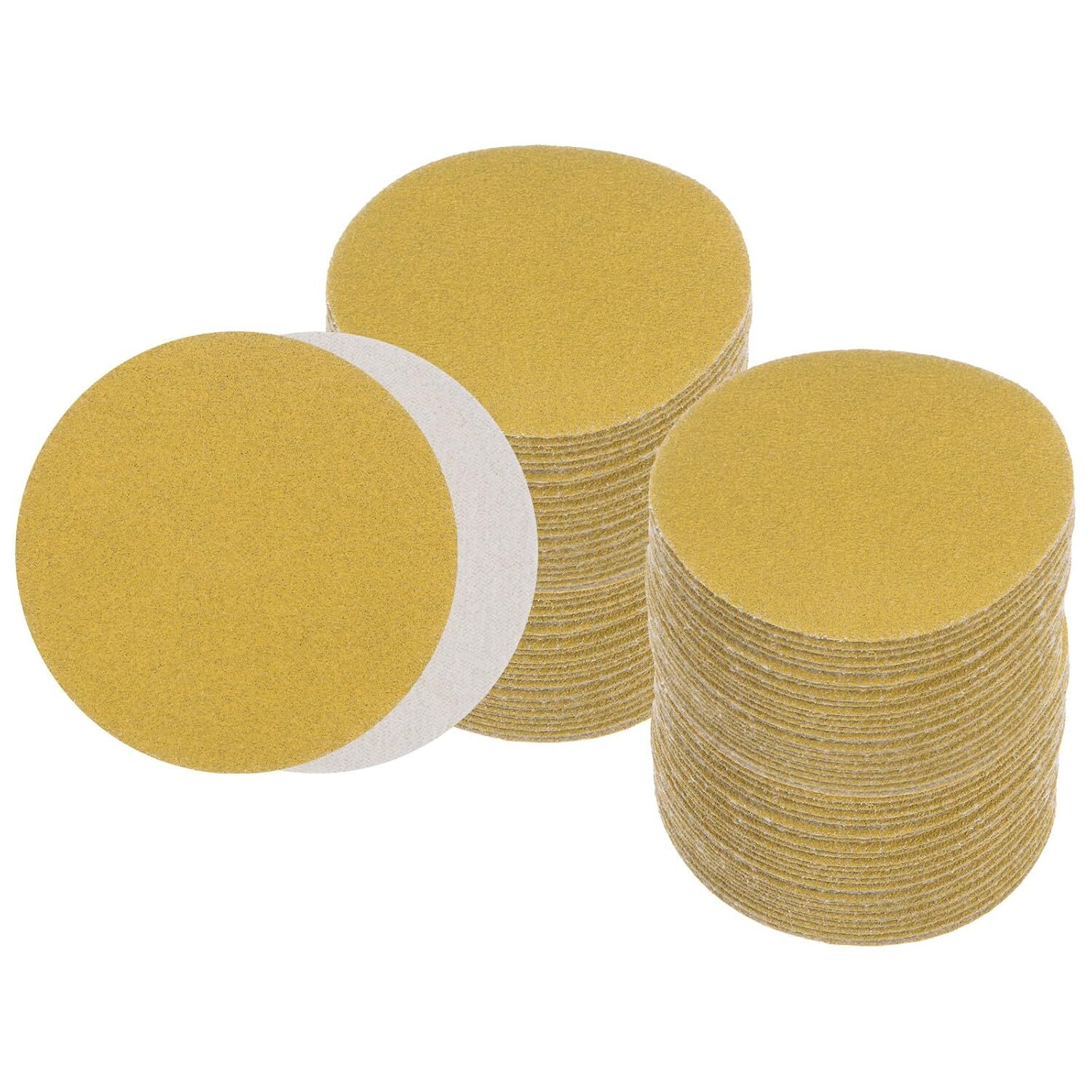 25PCS 3In Gold Sanding Disc Hook and Loop 0-Hole 800Grit Orbital Sander for Wood gallery