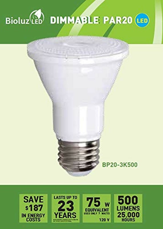 10 Pack PAR20 LED Bulb 75W Replacement, Bioluz LED Spot Light Bulb, 3000K Sof... gallery