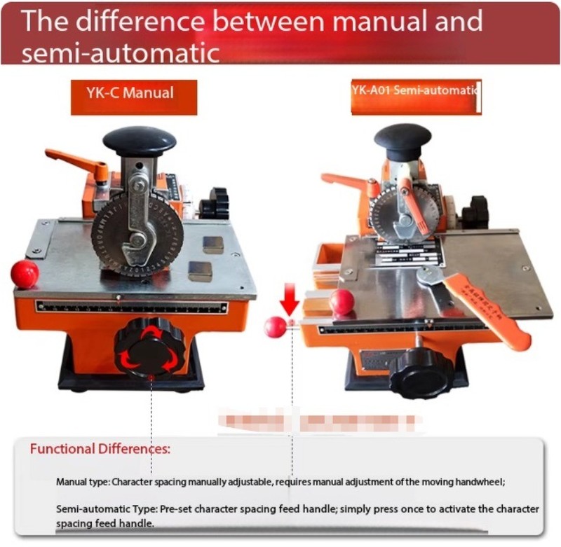 Semi-automatic Metal Nameplate Marking Machine for Engraving and Embossing gallery