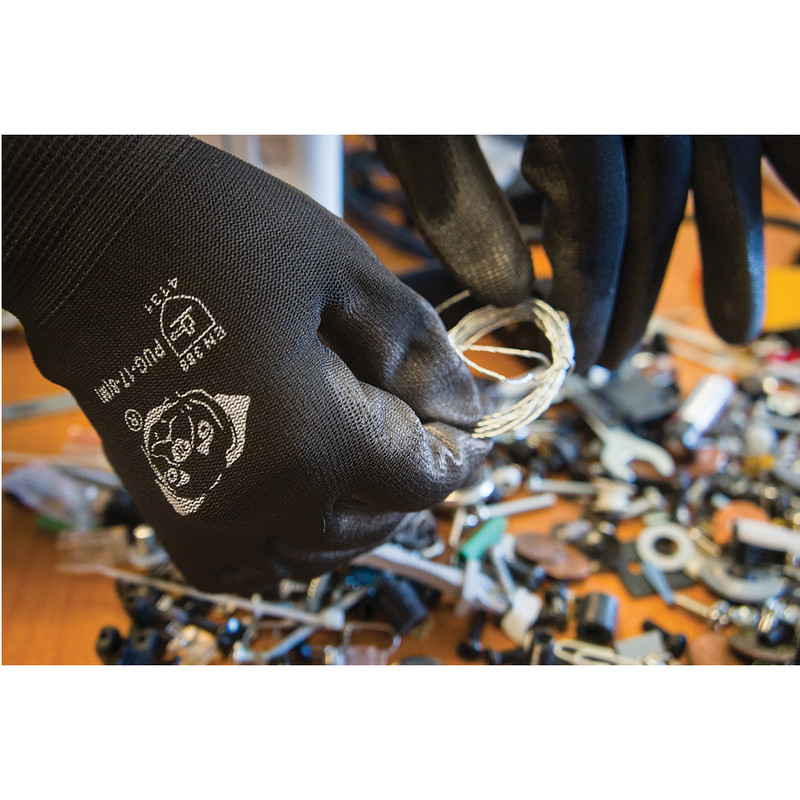 POLYURETHANE COATED GENERAL PURPOSE NYLON WORK GLOVES PUG17 LIGHTWEIGHT (XS-XXL) gallery