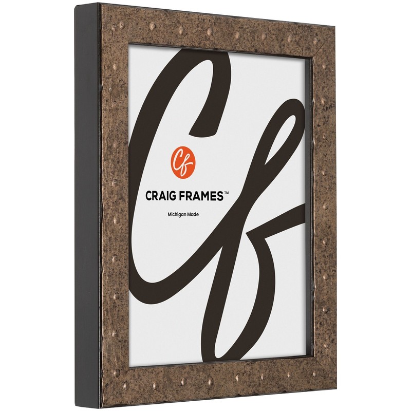 Craig Frames Rivet, 1.25 Inches Wide Pitted Steel Picture Frame gallery
