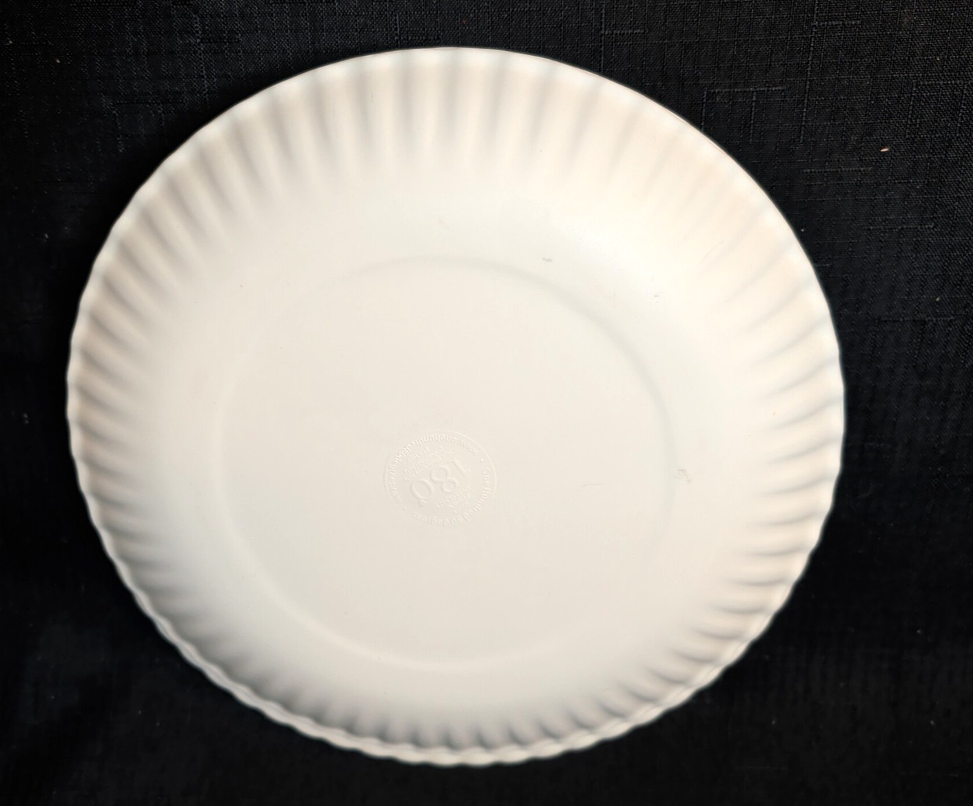 Set 6 - 180 Degrees Melamine Decorative “faux paper” 9" Salad Plates ~BPA Free gallery
