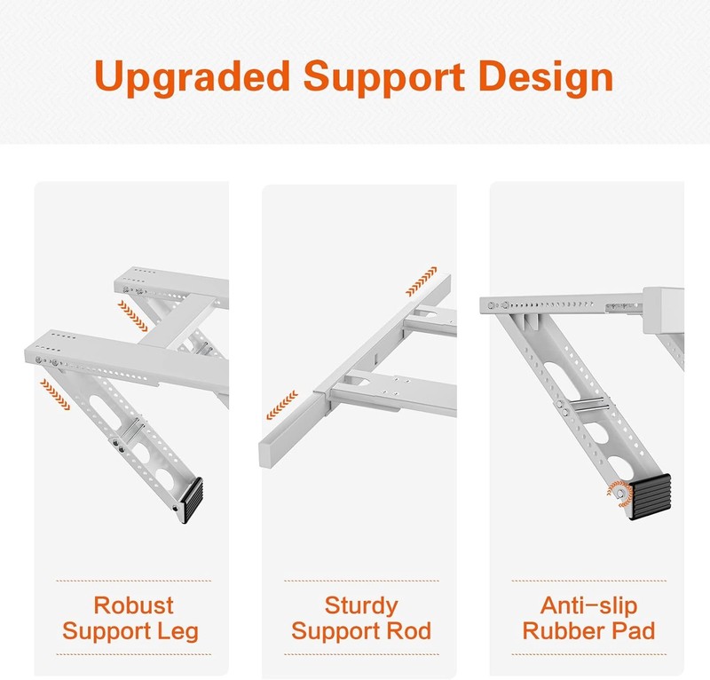 Window AC Bracket, Universal Window Air Conditioner Support Bracket, Heavy Duty gallery