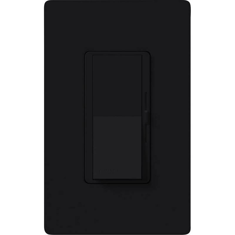 Lutron Diva 3-Speed Fan Control, Single-Pole/3-Way, DVFSQ-F-BL, Black gallery