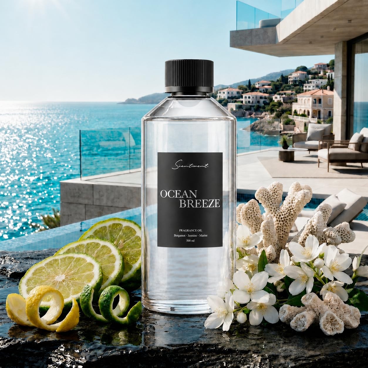 Ocean Breeze Diffuser Oil - Premium Hotel Scent with Notes of Bergamot, Lemon... gallery