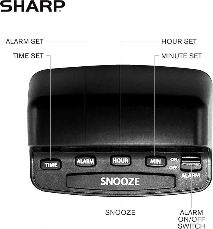 Digital Alarm Clock with Keyboard Style Controls, Battery Back-Up, Easy to Use gallery