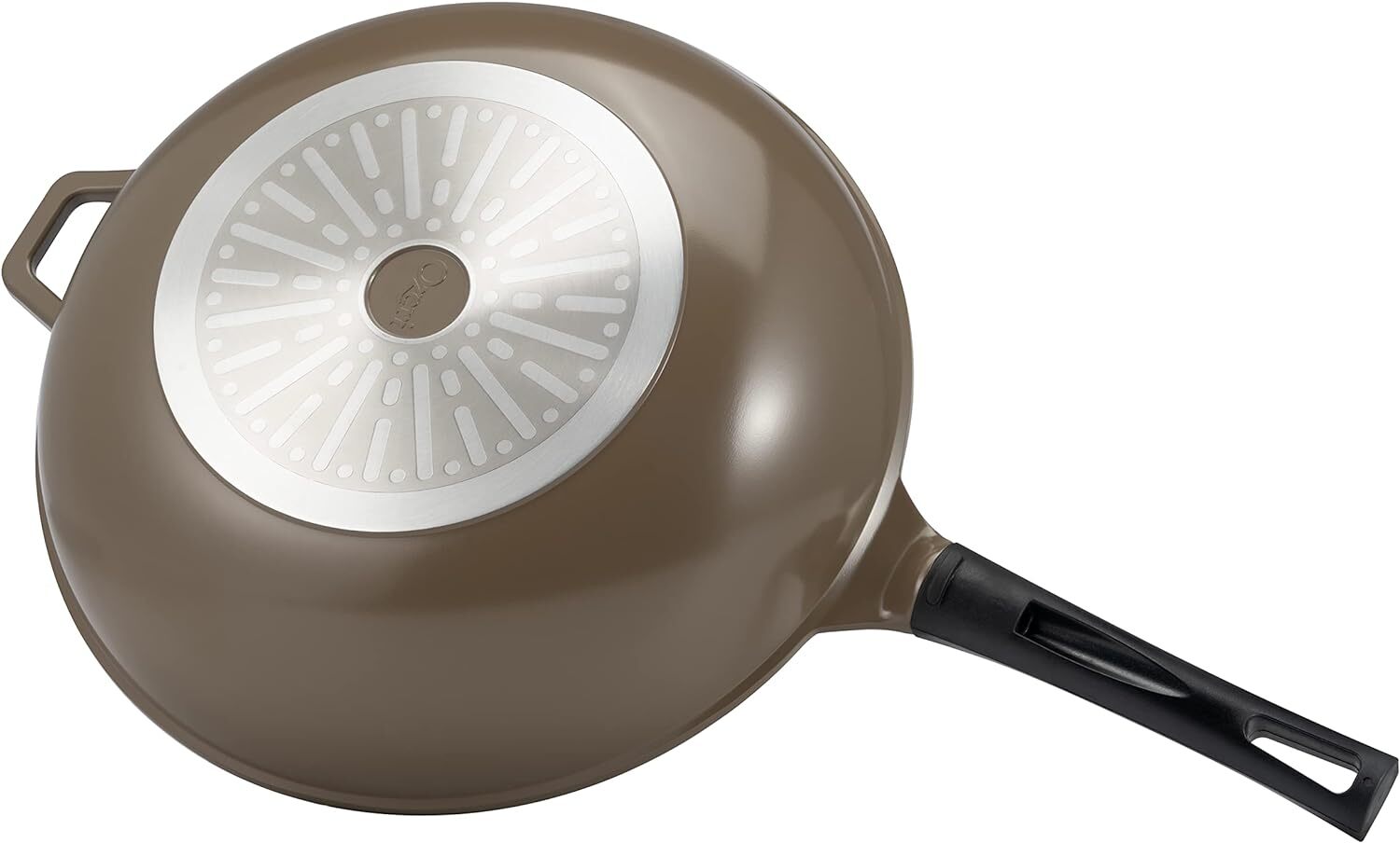 Green Earth Wok by Ozeri Ceramic Non-Stick [3 color options] [12in & 14in sizes] gallery