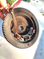’81 Briggs & Stratton 5hp Engine Ring Flywheel Alternator Stator OEM UNTESTED!
