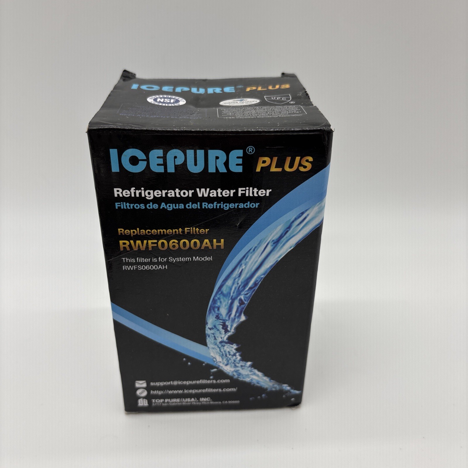 IcePure Plus Refrigerator Water Filter RWF0600AH, 300 Gallons Capacity gallery