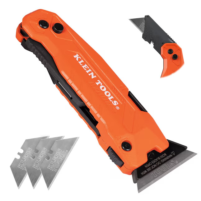 Klein Tools 44306 FLICKBLADE 2-in-1 Utility Knife & Scraper with Blade Storage gallery