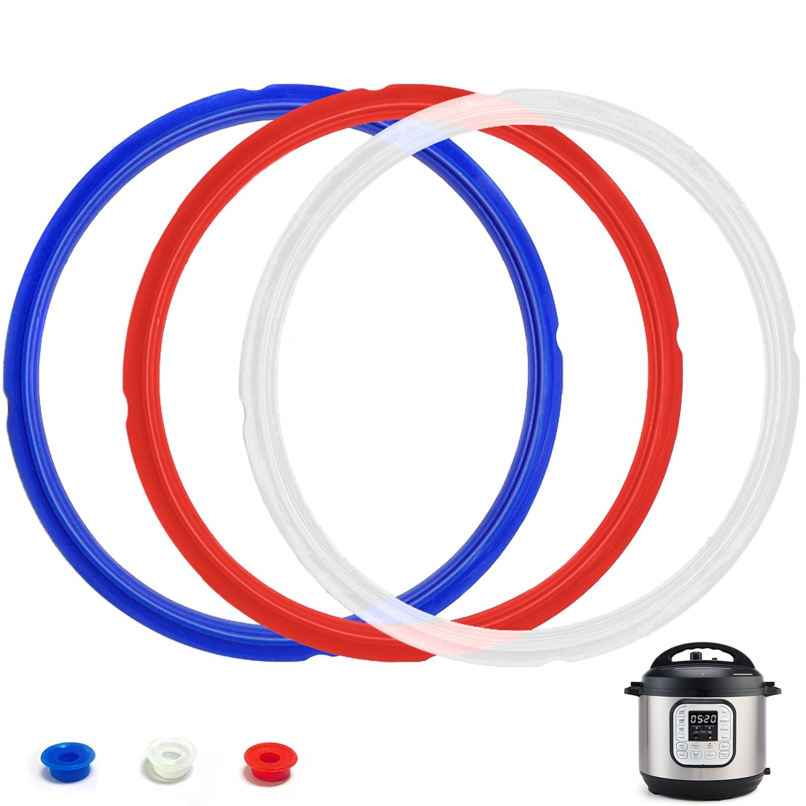3 Pack Sealing Ring 6 Qt for Instant Pot Sealing Rings Replacement for 5/6QT gallery