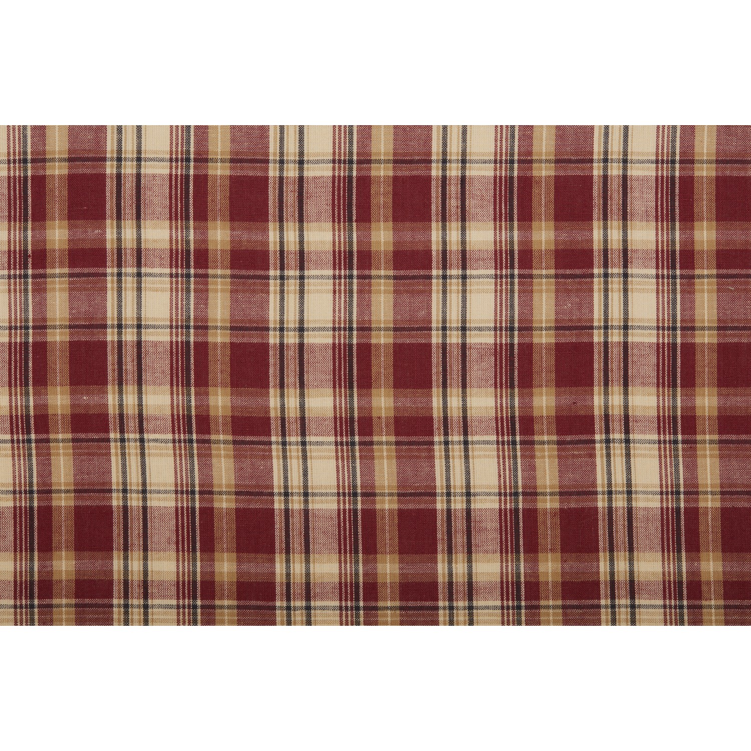 Rustic 16"x60" Plaid Valance Red Thanksgiving Kitchen Window Curtains VHC Brands gallery