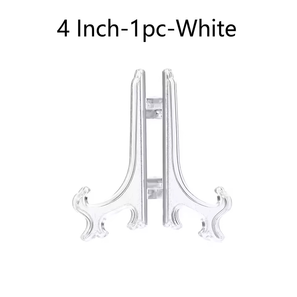Plastic Acrylic Easels or Stand/Plate Holders to Display Pictures or Other Items gallery