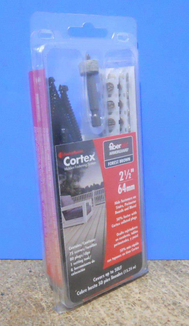FastenMaster Cortex 2-1/2" Fiberon Decking Hidden Fastening Screw Forest Brown gallery