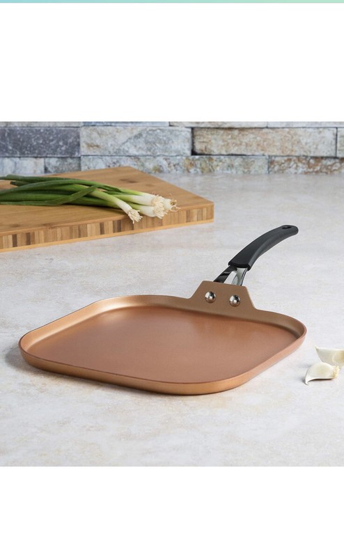 Ecolution Endure 11 Inch Nonstick Griddle | Induction Base | Oven Safe, Copper gallery