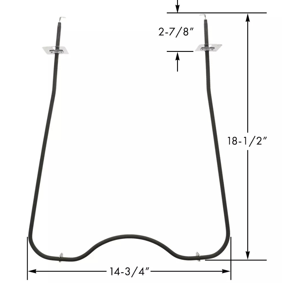 Bake Element For Whirlpool RB120PXK1 RB100PXYB5 RB120PXV0 RB130PXK0 RDE1300P2 gallery