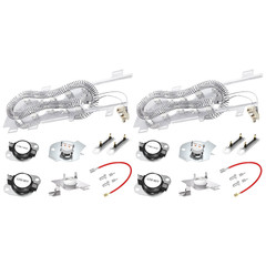 2 Pack 8544771 Dryer Heater Heating Element Fits For Whirlpool Kenmore WP8544771