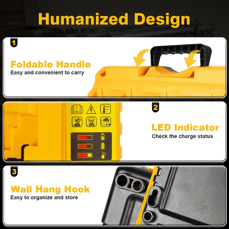 For DeWALT DCB104 20V Multiport Li-Ion Battery Rapid Charger Lithium XR DCB205 gallery