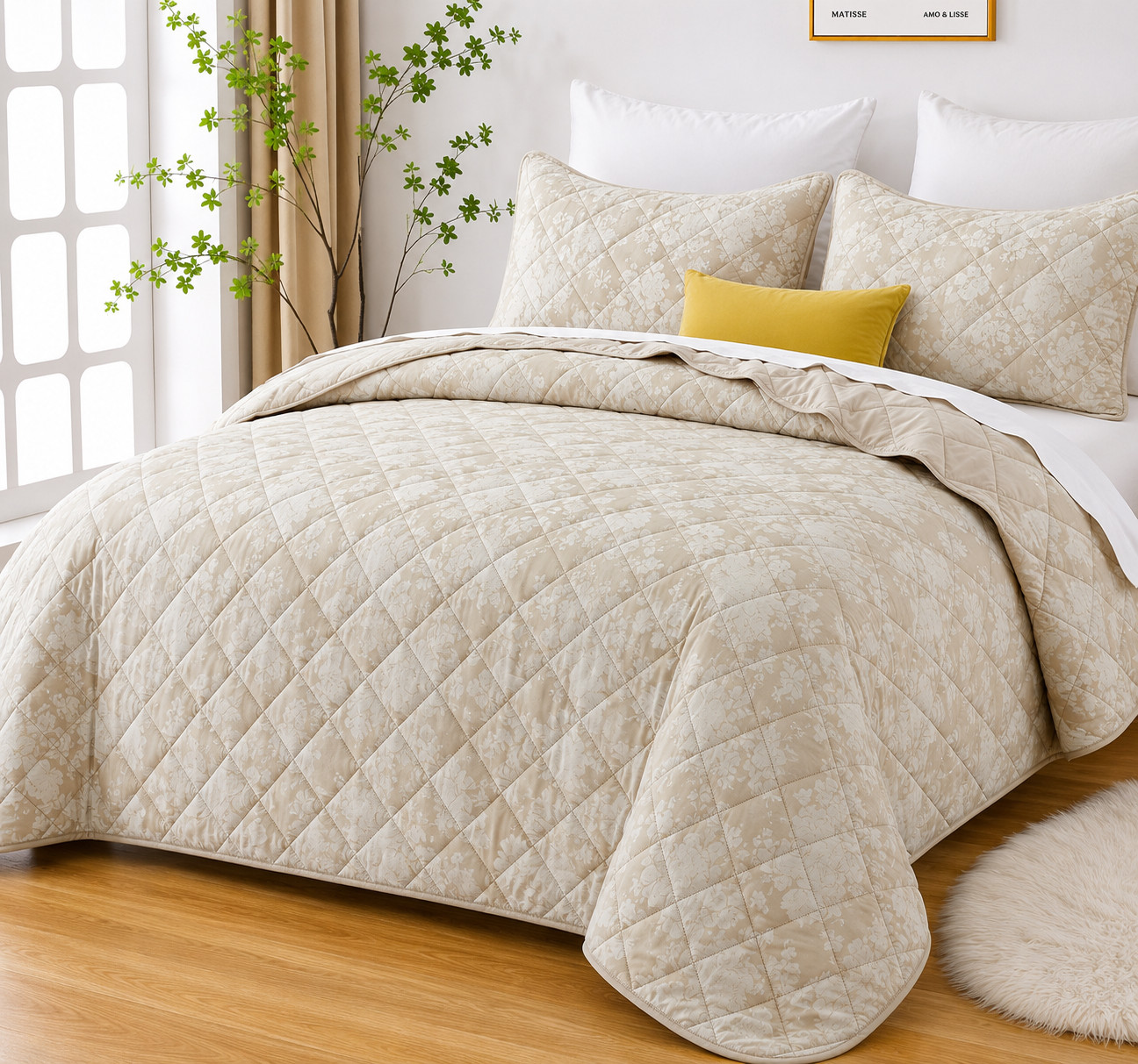 Velvet Bedspread Set – Soft Plush Coverlet with Pillow Shams, All-Season Bedding gallery