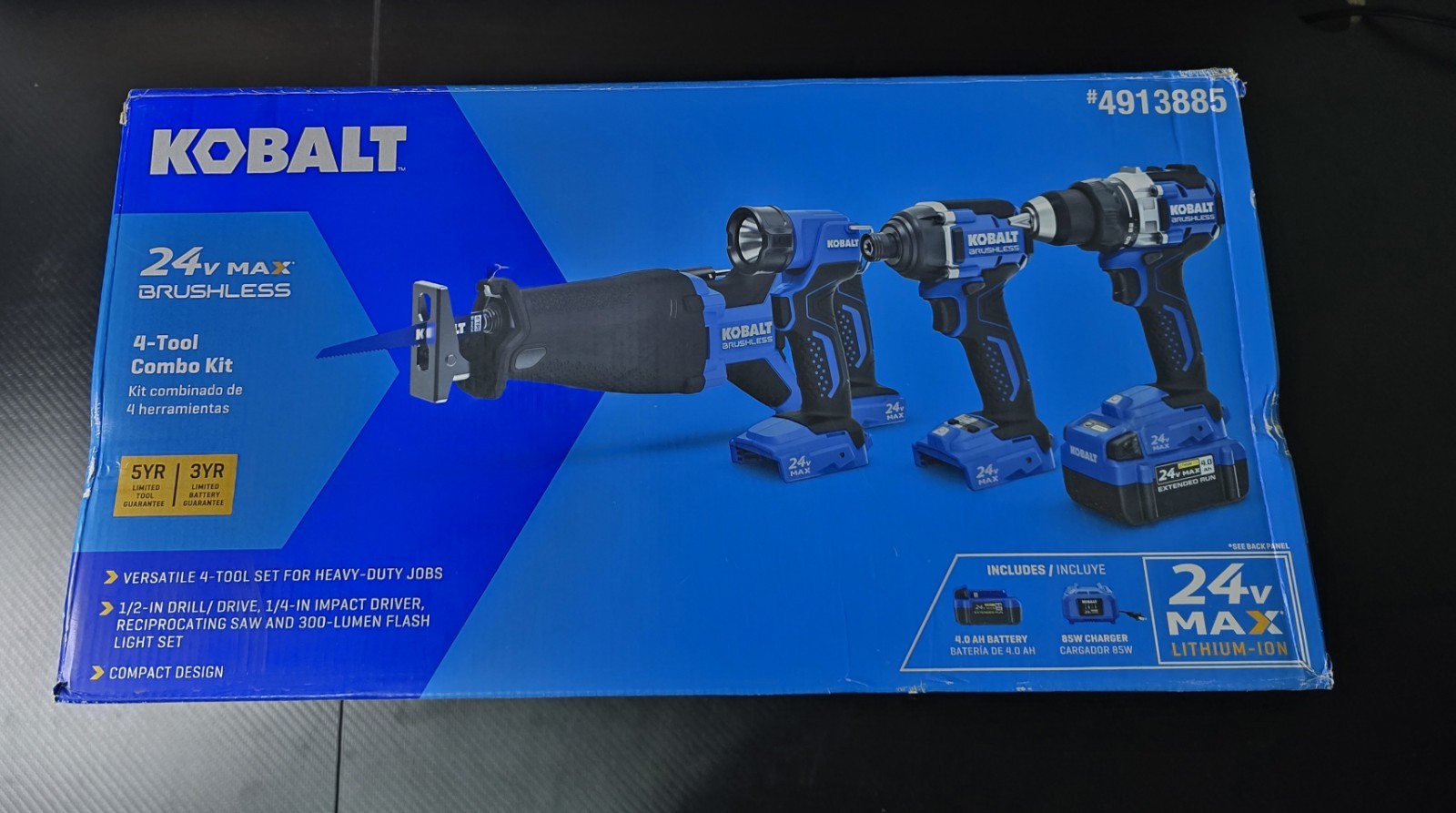 Kobalt 24v Brushless 4 Tool Combo Kit W/ Soft Case (Battery & Charger Included) gallery