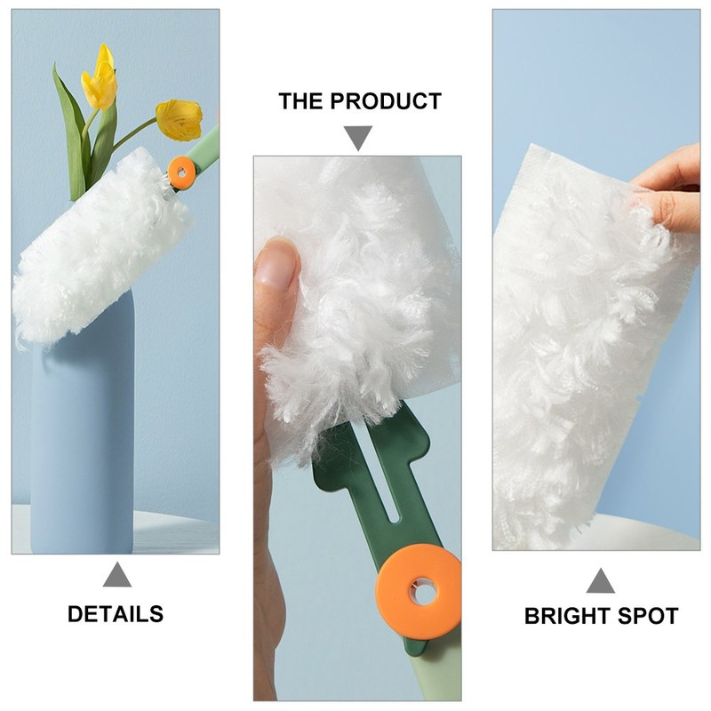 2Pcs Household Electrostatic Hand Dusters White Non Shedding Cleaning Tools gallery