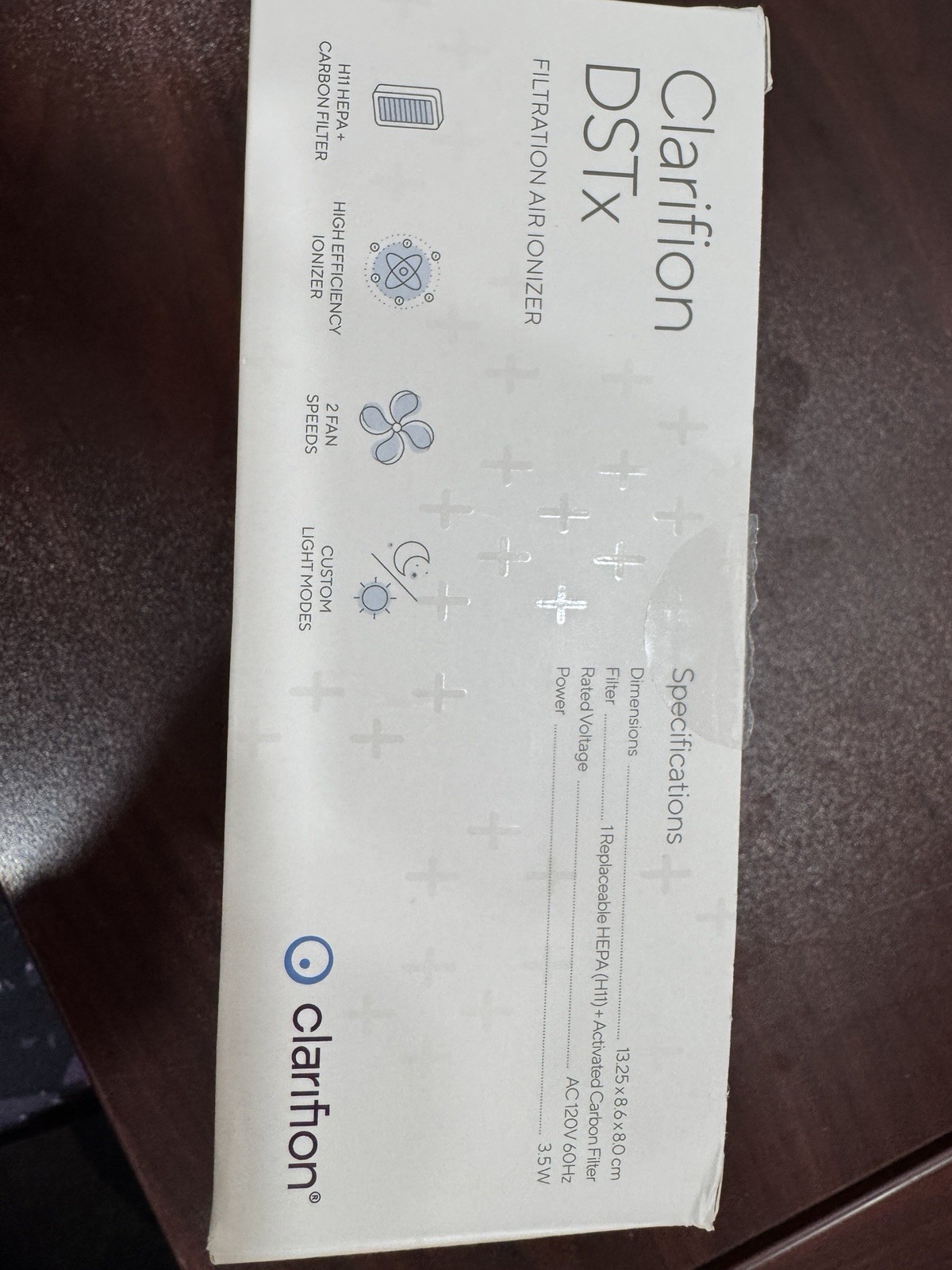 Clarifion DSTx Air Ionizer Open Box Missing Extra Replacement Filter gallery