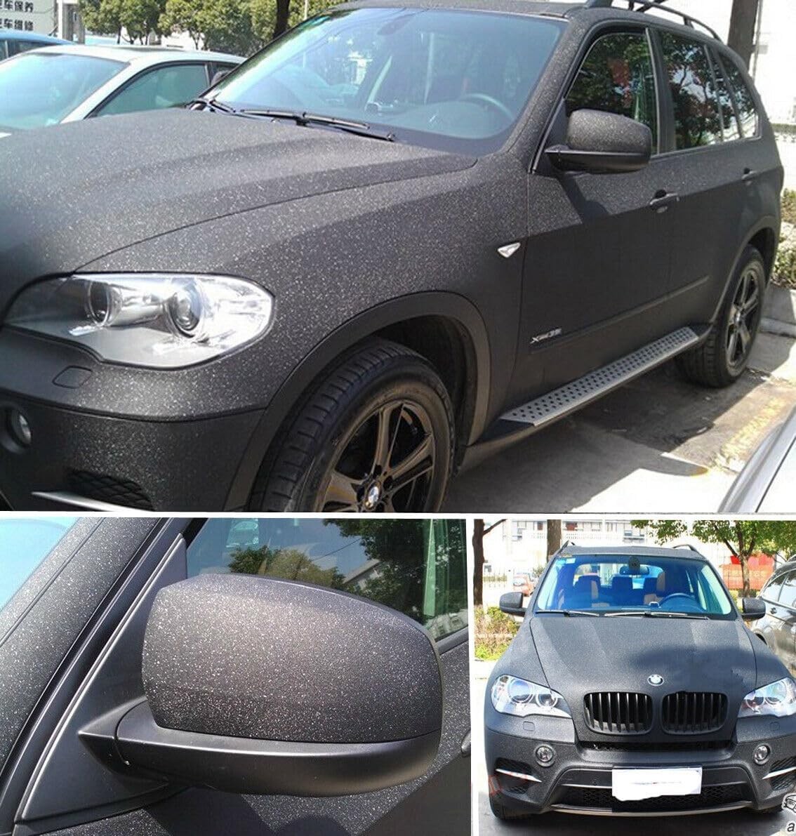 Glitter Diamond Sandy Sparkle Car Vinyl Wrap Matte Diamond Film Size: 20 x 60 gallery